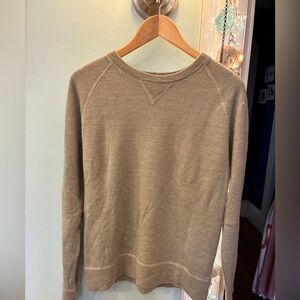 Men's gray Sweater by Cardigan. Wool sweater with a few moth holes.